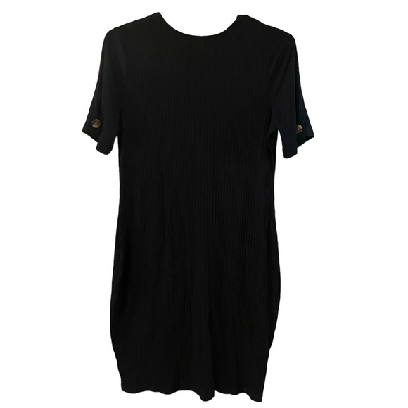 Rue+ Full Circle Trends Black Henley Short Sleeve Black Dress Size 2X - Picture 2 of 7